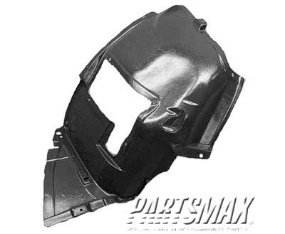 1251 | 2007-2013 BMW 335i RT Front fender splash shield 3 S.335i(E92)F.Splash Shield (Front Liner) | BM1251119|51717162832