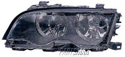 2502 | 1999-2000 BMW 323i LT Headlamp assy composite 2dr coupe; w/halogen lamps; E46 | BM2502112|63126904279