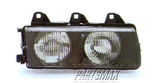 2503 | 1992-1995 BMW 325i RT Headlamp assy composite all | BM2503101|63121468866