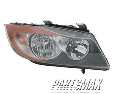 2503 | 2007-2008 BMW 335i RT Headlamp assy composite E90; Sedan; Halogen | BM2503134|63116942726