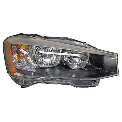2519 | 2015-2018 BMW X4 RT Headlamp lens/housing F26; Halogen | BM2519142|63117334074