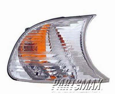 2521 | 2002-2002 BMW 330i RT Parklamp assy park/signal/marker combo; 2dr coupe/convert; w/white lens | BM2521113|63136919652