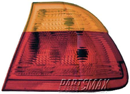 2801 | 2000-2000 BMW 323i RT Taillamp assy 2dr coupe; E46; outer; w/amber lens | BM2801112|63218364726