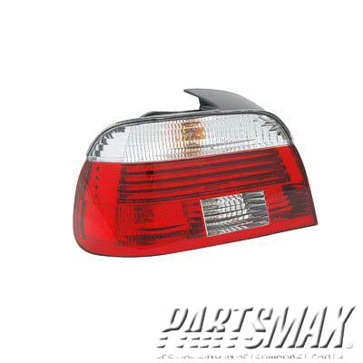 2818 | 2001-2003 BMW 530i LT Taillamp lens/housing 4dr sedan; w/white turn signal lens | BM2818102|63216902529