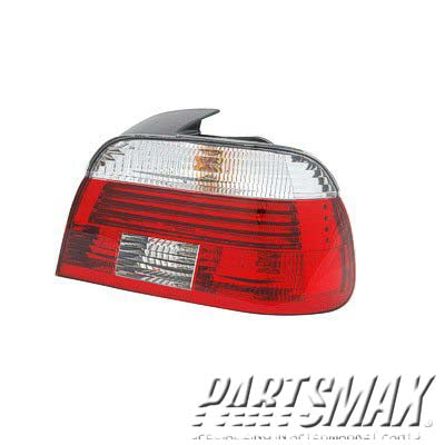 2819 | 2001-2003 BMW 530i RT Taillamp lens/housing 4dr sedan; w/white turn signal lens | BM2819102|63216902530