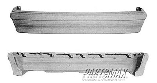 1000 | 1990-1990 CHRYSLER TOWN & COUNTRY Front bumper cover to 5/90; w/o vents; prime | CH1000117|4388350