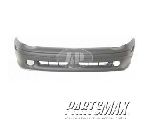 1000 | 1995-1999 DODGE NEON Front bumper cover Sport; w/fog lamps; prime | CH1000157|4741655