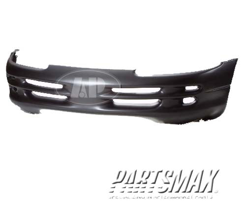 1000 | 1998-2004 DODGE INTREPID Front bumper cover base model; w/o fog lamp holes; prime | CH1000250|4574843AB