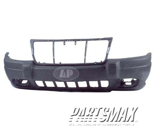 1000 | 1999-1999 JEEP GRAND CHEROKEE Front bumper cover Grand Cherokee Laredo; w/Fog Lamps; Dark Gray | CH1000265|5FN29HS5