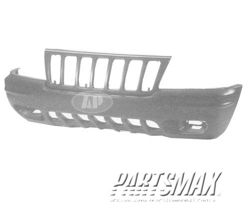 1000 | 1999-2000 JEEP GRAND CHEROKEE Front bumper cover Grand Cherokee Limited; prime | CH1000266|5012668AA