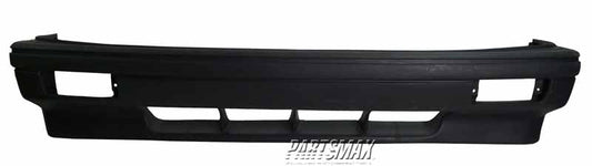 1000 | 1988-1990 PLYMOUTH SUNDANCE Front bumper cover base/America; non-textured; matte-black | CH1000296|CH1000296