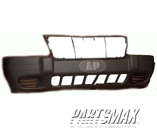 1000 | 2002-2002 JEEP GRAND CHEROKEE Front bumper cover Grand Cherokee Sport; from 8/01; w/o fog lamps | CH1000315|5EU79VF7AB