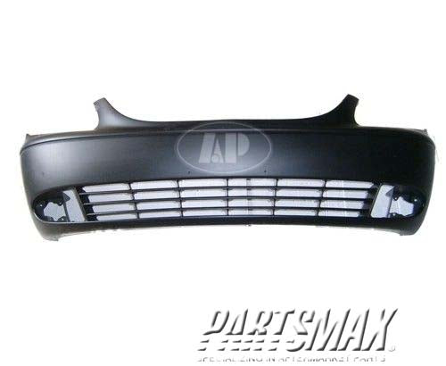 1000 | 2002-2004 CHRYSLER TOWN & COUNTRY Front bumper cover ES/LXi/Limited; prime | CH1000319|5018610AA