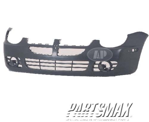 1000 | 2003-2005 DODGE NEON Front bumper cover SE/SXT/R/T; w/fog lamps; prime | CH1000378|5101772AA