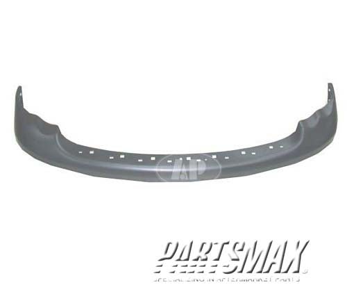 1000 | 2003-2005 DODGE RAM 1500 Front bumper cover new design; upper; w/o Sport; textured matte-dark gray | CH1000411|55077355AC