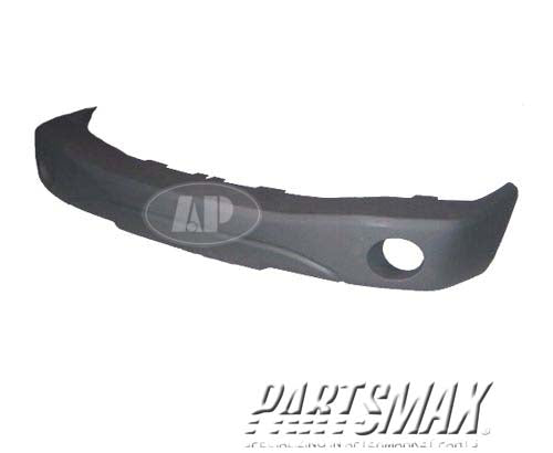 1000 | 2004-2006 DODGE DURANGO Front bumper cover w/fog lamps; smooth; prime | CH1000418|5HP18TZZAB