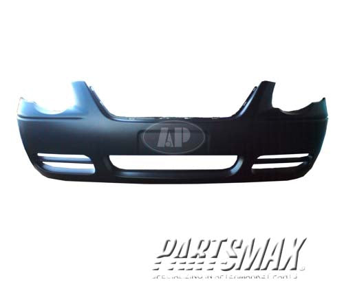 250 | 2005-2007 CHRYSLER TOWN & COUNTRY Front bumper cover w/119 inch wheelbase; w/o fog lamps; prime | CH1000434|5139120AA