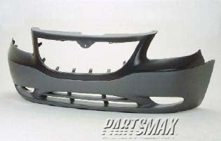 1000 | 2001-2003 CHRYSLER VOYAGER Front bumper cover base model; matte-gray textured bottom; smooth primed top | CH1000452|UC752W1AA
