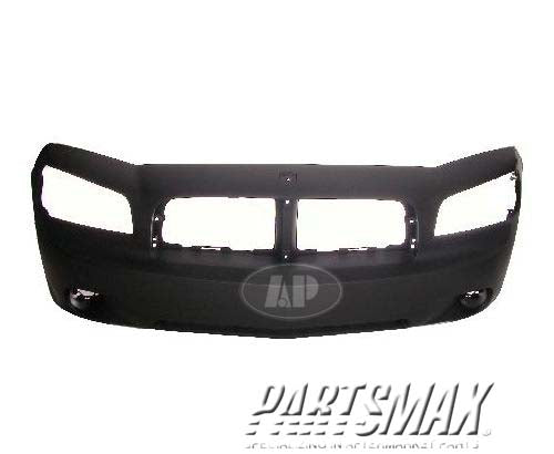 1000 | 2007-2010 DODGE CHARGER Front bumper cover BASE|DAYTONA R/T|R/T|POLICE|SE|SXT; w/o Perf Pkg; prime | CH1000461|4806179AE