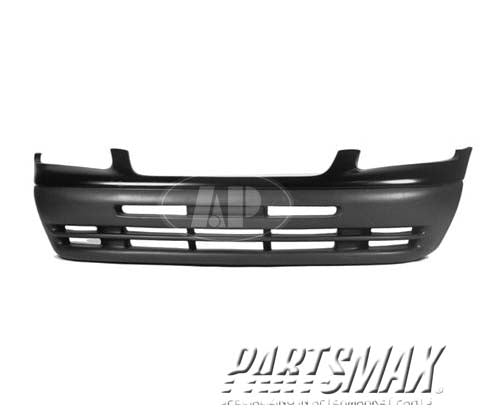 1000 | 1996-2000 PLYMOUTH VOYAGER Front bumper cover cool gray bottom; textured; primed top | CH1000838|4883857AA