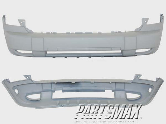 250 | 2006-2007 JEEP LIBERTY Front bumper cover w/o tow hooks; prime | CH1000869|5JJ07TZZAD