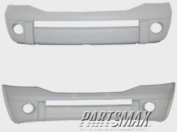 1000 | 2006-2008 DODGE RAM 3500 Front bumper cover w/o Chrome; w/Chrome Insert; prime | CH1000872|68001358AA