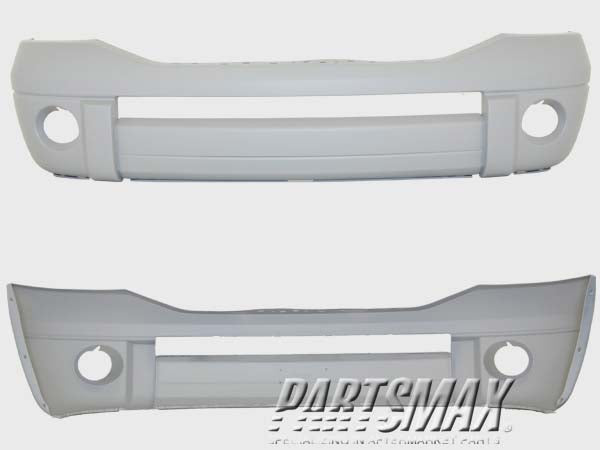 1000 | 2006-2009 DODGE RAM 1500 Front bumper cover R1500 MEGA CAB; w/o Chrome; w/o Chrome Insert; prime | CH1000873|68001349AA