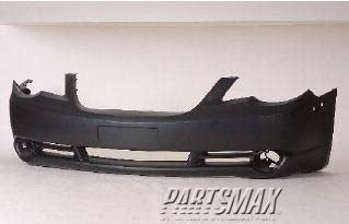 1000 | 2007-2010 CHRYSLER SEBRING Front bumper cover 4dr sedan; w/fog lamps; prime | CH1000896|68004586AE