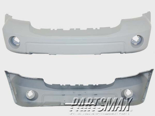 1000 | 2009-2009 DODGE DURANGO Front bumper cover w/o Chrome Insert; w/o Tow Hooks; prime | CH1000910|68002920AC