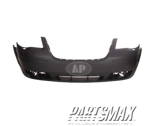 250 | 2008-2010 CHRYSLER TOWN & COUNTRY Front bumper cover w/headlamp washer; w/o bright insert; prime | CH1000928|1KG11TZZAC