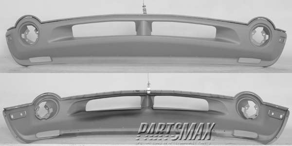 250 | 2007-2008 CHRYSLER PACIFICA Front bumper cover Lower; Textured Finish | CH1000948|1FA10ZSPAA