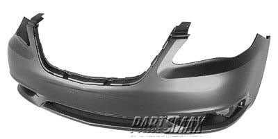 1000 | 2011-2014 CHRYSLER 200 Front bumper cover Conv; prime | CH1000997|68082047AE