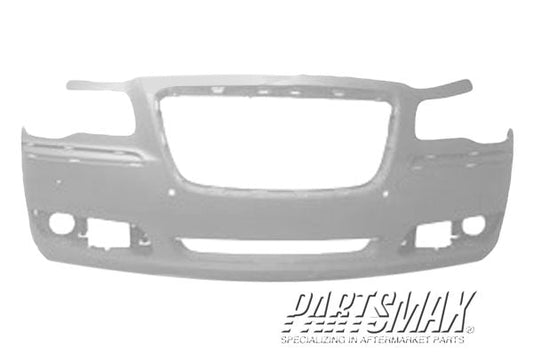 1000 | 2011-2014 CHRYSLER 300 Front bumper cover Sedan; w/Parking Sensor; prime | CH1000A01|68127939AE