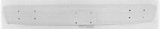 1002 | 1986-1993 DODGE B250 Front bumper face bar bright; w/impact strip | CH1002147|4249873