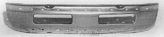 1002 | 2000-2002 DODGE RAM 1500 Front bumper face bar w/o Sport Pkg; Chrome; Early Design | CH1002256|55076599AG