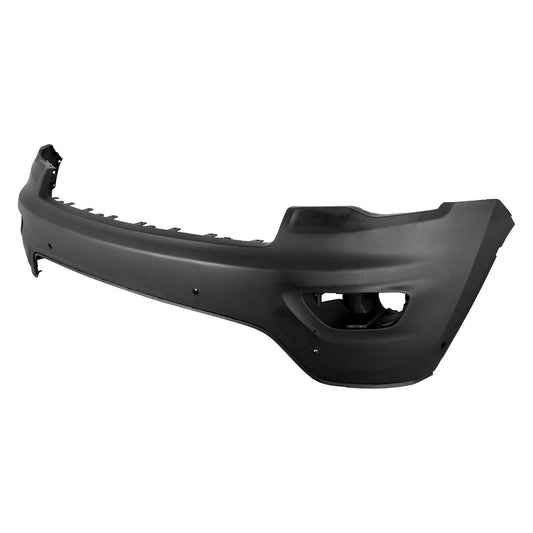 1014 | 2016-2021 JEEP GRAND CHEROKEE Front bumper cover upper LAREDO|LIMITED|OVERLAND; w/o Adv Park; w/Park Assist; prime | CH1014132|68312862AA