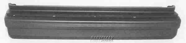 1100 | 1989-1992 DODGE SPIRIT Rear bumper cover base model; prime | CH1100116|4388620