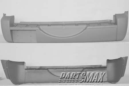 2430 | 2002-2007 JEEP LIBERTY Rear bumper cover prime | CH1100406|5066317AF