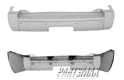 1100 | 2006-2008 JEEP COMMANDER Rear bumper cover w/trailer hitch; prime | CH1100868|5183506AA