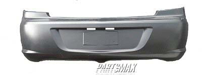 1100 | 2009-2010 CHRYSLER SEBRING Rear bumper cover Sedan; Single Exh; w/o Tow Hook; prime | CH1100892|68004596AD