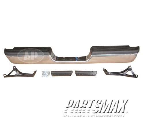 1103 | 1994-2002 DODGE RAM 3500 Rear bumper assembly Dealer Installed; Chrome; Assy | CH1102328|82401316AB