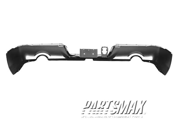 1102 | 2011-2012 RAM 1500 Rear bumper face bar w/Dual Exhaust; w/o Parking Sensor; prime | CH1102372|68049779AB