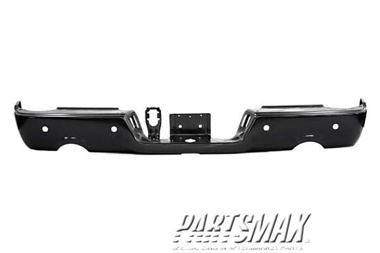 1102 | 2009-2010 DODGE RAM 1500 Rear bumper face bar w/Dual Exhaust; w/Parking Sensor; prime | CH1102373|68049863AB