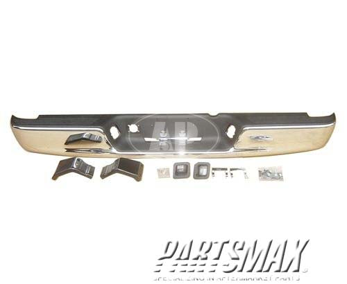 1103 | 2004-2008 DODGE RAM 1500 Rear bumper assembly complete assembly; w/bright face bar; includes pads & brackets | CH1103111|CH1103111