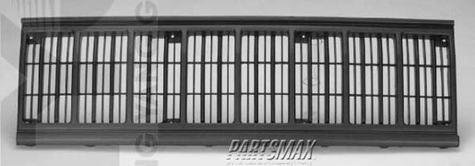 1200 | 1991-1992 JEEP CHEROKEE Grille assy Cherokee; black | CH1200177|5080643AB