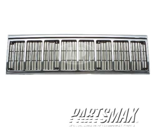 1200 | 1991-1996 JEEP CHEROKEE Grille assy Cherokee; black & bright | CH1200196|55034046AB