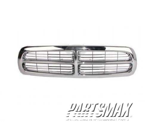 1200 | 1997-2004 DODGE DAKOTA Grille assy bright | CH1200199|55056092