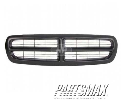 1200 | 1997-2004 DODGE DAKOTA Grille assy matte black | CH1200200|5179422AA