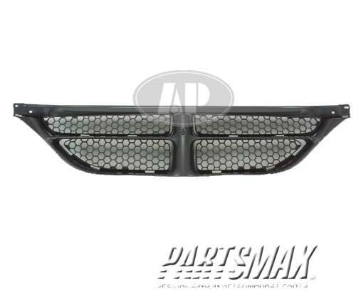 860 | 1999-2000 DODGE CARAVAN Grille assy matte black - paint to match | CH1200242|QU12DX9AA