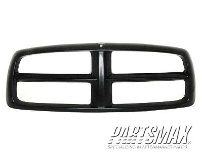 1200 | 2002-2005 DODGE RAM 3500 Grille assy Black Grille/Chrome Frame | CH1200248|55077185AG